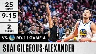 Shai Gilgeous-Alexander Career-High 25 Points vs. Warriors | 4/21