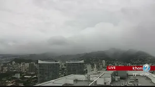 Strong winds blow roof away