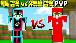 「틱톡 갑옷 vs 유튜브 갑옷」 여러분들의 선택은 무엇인가요?  [마인크래프트]