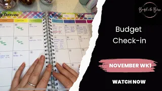 Budget Check-in | Savings Challenges | UK Cash Stuffing | November Week 1