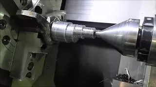 Off center CNC Turning using a Lathe Dog