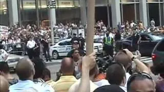 Outside Hilton Hotel New York, During Barack Obama's Speech to NAACP 2009