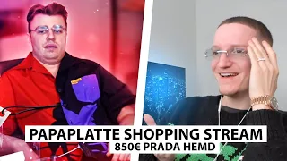 Justin reagiert auf Papaplatte's Shopping Stream.. (schlechtes Gewissen) | Reaktion