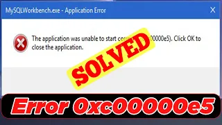 [SOLVED] How to Fix Error 0xc00000e5 Code Issue (100% Working)