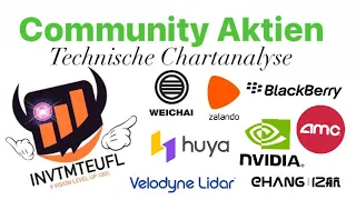 Wunschaktien Community Chartanalyse - Nvidia, Ehang, Weichai, Zalando, AMC, Blackberry, HUYA