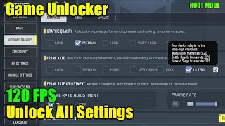 How to Unlock ALL SETTINGS in Call of Duty Mobile + 120 FPS | Game unlocker for Cod Mobile