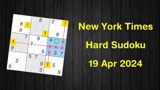 New York Times Hard Sudoku 19 Apr 2024 - Sudoku From Zero To Hero