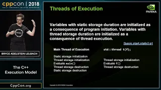 CppCon 2018: Bryce Adelstein Lelbach “The C++ Execution Model”