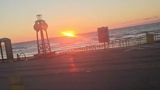 perfect sunrise Galveston texas January