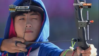 130926 ZE:A 아육대 NO CUT 양궁 : 박형식 ParkHyungsik, 케빈, 동준