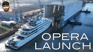 Yacht OPERA Launch - Lürssen shipyard