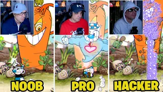 Noob vs Pro vs Hacker Isla 1 - Cuphead