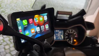 Motorcycle CarPlay with Camera Unboxing and Review