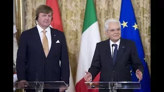 dichiarazioni congiunte alla stampa: Presidente Mattarella Re Willem Alexander