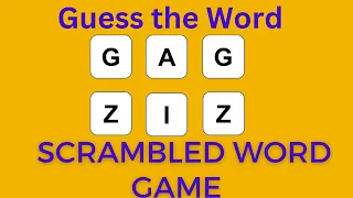 Only A Genius Can Guess These Words|Jumbled Word Game With Answers |Part 01| Brain Fun