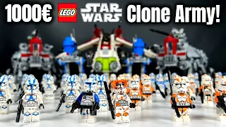 Ich habe eine LEGO Star Wars Clone Army für 1000€ gebaut...