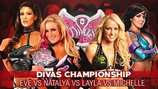 Natalya Vs Eve Torres Vs Michelle Vs Layla: Royal Rumble 2011 #RoyalRumble #WWE2K19