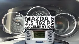 Mazda 6 2.5 192 PS - acceleration 0-100 km/h