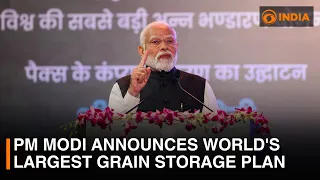 PM Modi announces world's largest grain storage plan || DD India Live