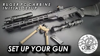 Ruger PC Carbine Initial Setup - How Do YOU Get YOUR Gun Ready for Action??