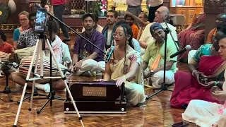 Special Kirtan #appearance day of Lord Nrsimhadev #iskcon #New Vrindavan ￼