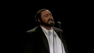 Pavarotti O Sole Mio in Andrea Griminelli e Luciano Pavarotti Palatrussardi di Milano 1990 full Conc