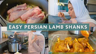 PERSIAN BRAISED LAMB SHANKS: make buttery soft lamb shanks using a pressure cooker + IMPRESS GUESTS