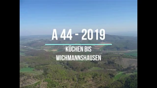 A 44 - Neue Autobahn von Kassel nach Eisenach / Flying above new highway