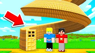 Criei a MELHOR CASA para me PROTEGER do MEU AMIGO no Minecraft!