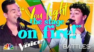 Anders Drerup vs. Tate Brusa - Post Malone's "Circles" Performance - The Voice Battles 2020