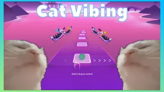 Cat Vibing Meme Remix - Tiles Hop