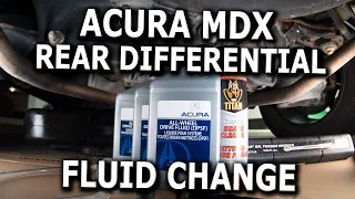 Acura MDX Rear Differential Fluid change DIY