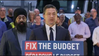 Pierre Poilievre takes aim at upcoming federal budget – April 7, 2024