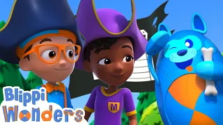 Blippi and Meekah's Pirate Adventure! | Blippi Wonders | Learning Videos for Kids - Explore With Me!