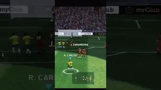 I recreated Roberto Carlos Free kick in Pes mobile #shorts #pesmobile #efootball #robertocarlos