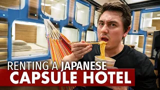 I Rented an ENTIRE Japanese Capsule Hotel | $500 Room Tour