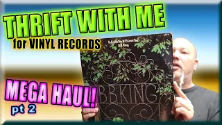 VINYL RECORDS Thrift Store MEGA HAUL Thrift-With-Me