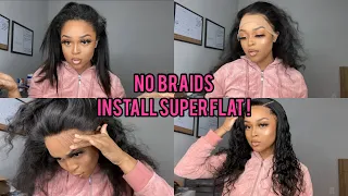 HOW TO PUT ON A LACE WIG WITH NO BRAIDS UNDERNEATH ft. WigginsHair |Ari J.