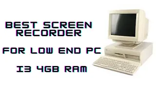 BEST SCREEN RECORDER FOR PC (LOW END) NO BANDICAM