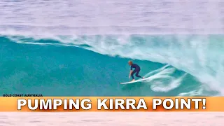 Surfing A Pumping Kirra Point Session!