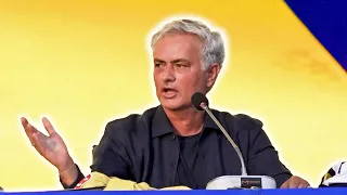 'This SHIRT IS MY SKIN! Your DREAMS ARE MY DREAMS!' 💙💛 Jose Mourinho PASSIONATE Fenerbahce unveiling