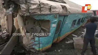 Odisha Train Mishap | Exclusive visuals from accident site in Bahanaga