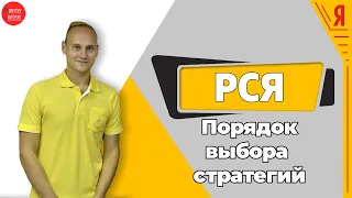 Порядок выбора стратегий в РСЯ