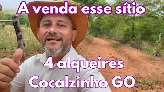 A venda esse sítio escriturado de 4 alqueires em Cocalzinho GO