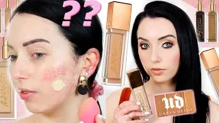 WORTH THE HYPE??! New Urban Decay Stay Naked Foundation {First Impression Review & Demo} Dry Skin