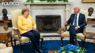 Washington farewells Angela Merkel