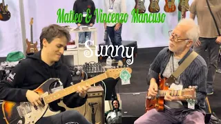 Matteo and Vincenzo Mancuso play Sunny at Bacci booth - NAMM 2024! Day Four! 01-28-24