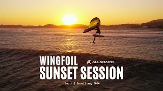 Wing foil Sunset Surf Session