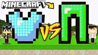 ZAMEK NAPIERŚNIK VS ZAMEK NOGAWICE W MINECRAFT!