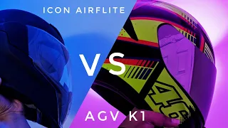 ICON Ariflite Vs AGV K-1 | HELMETS REVIEWS | COMPARISONS